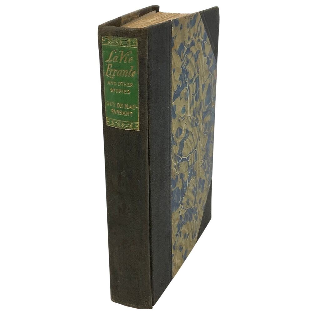 La Vie Errante Guy De‎ Maupassant Volume III Gilt Spine Antique Hardcover Book